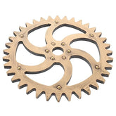 Zerodeko Gear Wall Decoration Wall Hanging Decoration Antique Decor Vintage Steampunk Wall Figurines Home Decor Steampunk Gears Gear Vintage Industrial Style Statue Wooden Office
