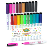 Shuttle Art Dry Erase Markers, 20 Pack 17 Colors Whiteboard Markers,Bundled with 3 Extra Black,Fine Tip Dry Erase Markers for Kids,Perfect for Writing on Dry-Erase Surfaces,School Office Supplies