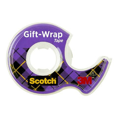 Scotch Gift Wrap Tape, Invisible, Holiday Gift Wrapping Supplies for Christmas Presents and Gift Bags, 0.75 in. x 650 in., 6 Tape Rolls With Dispensers