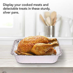 Aluminum Pans 9x13 Disposable Foil (30 Pack) - Half Size Steam Table Deep Pans - Tin Pans Great for Cooking, Heating, Storing, Prepping Food