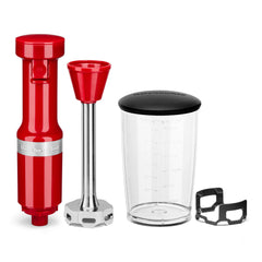 KitchenAid Variable Speed Corded Hand Blender KHBV53, Empire Red